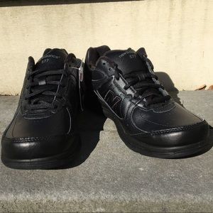 New Balance ALL BLACK leather sneaker. Super comfy